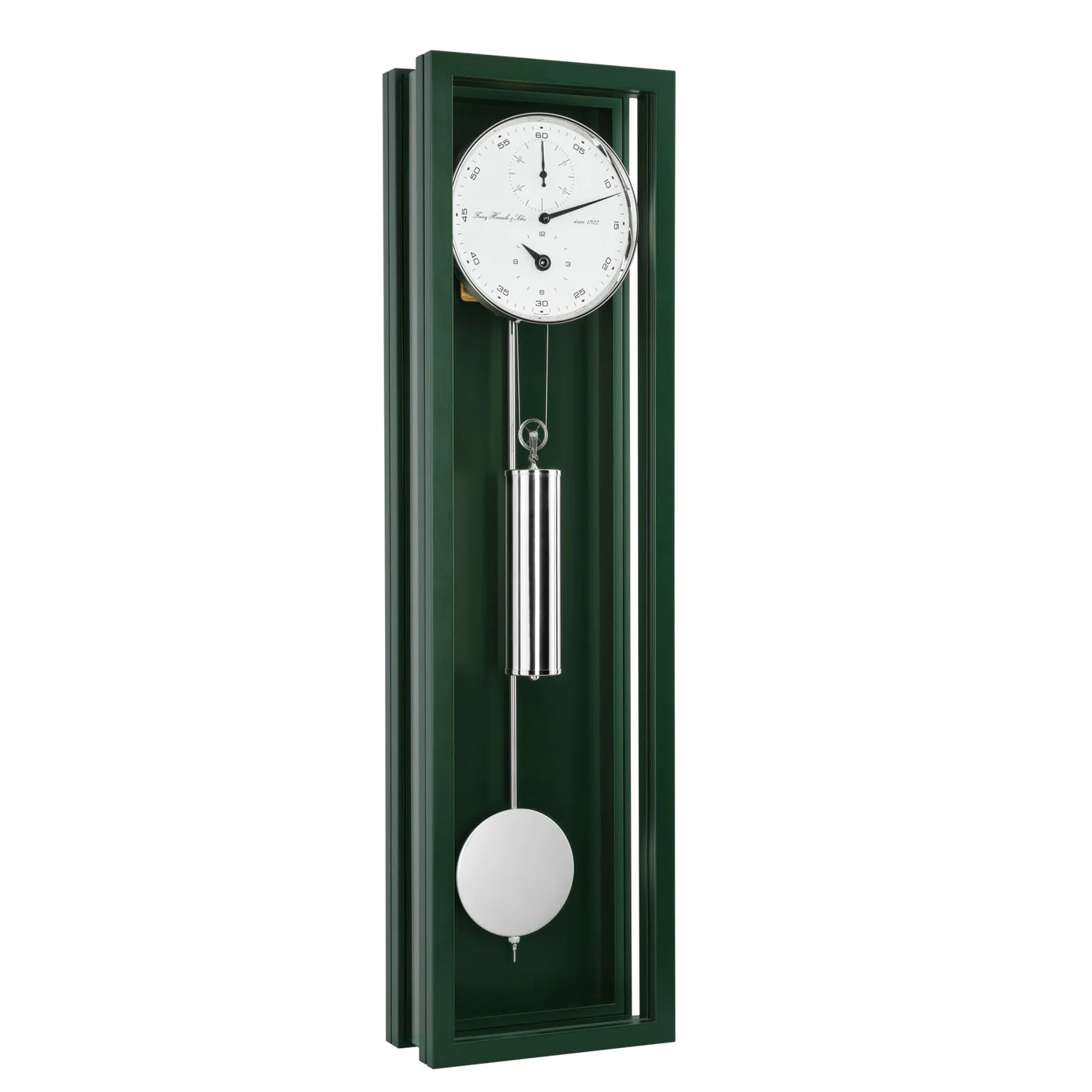 Hermle EMMETT Mechanical Regulator 71006V40761 Green, Month Runner