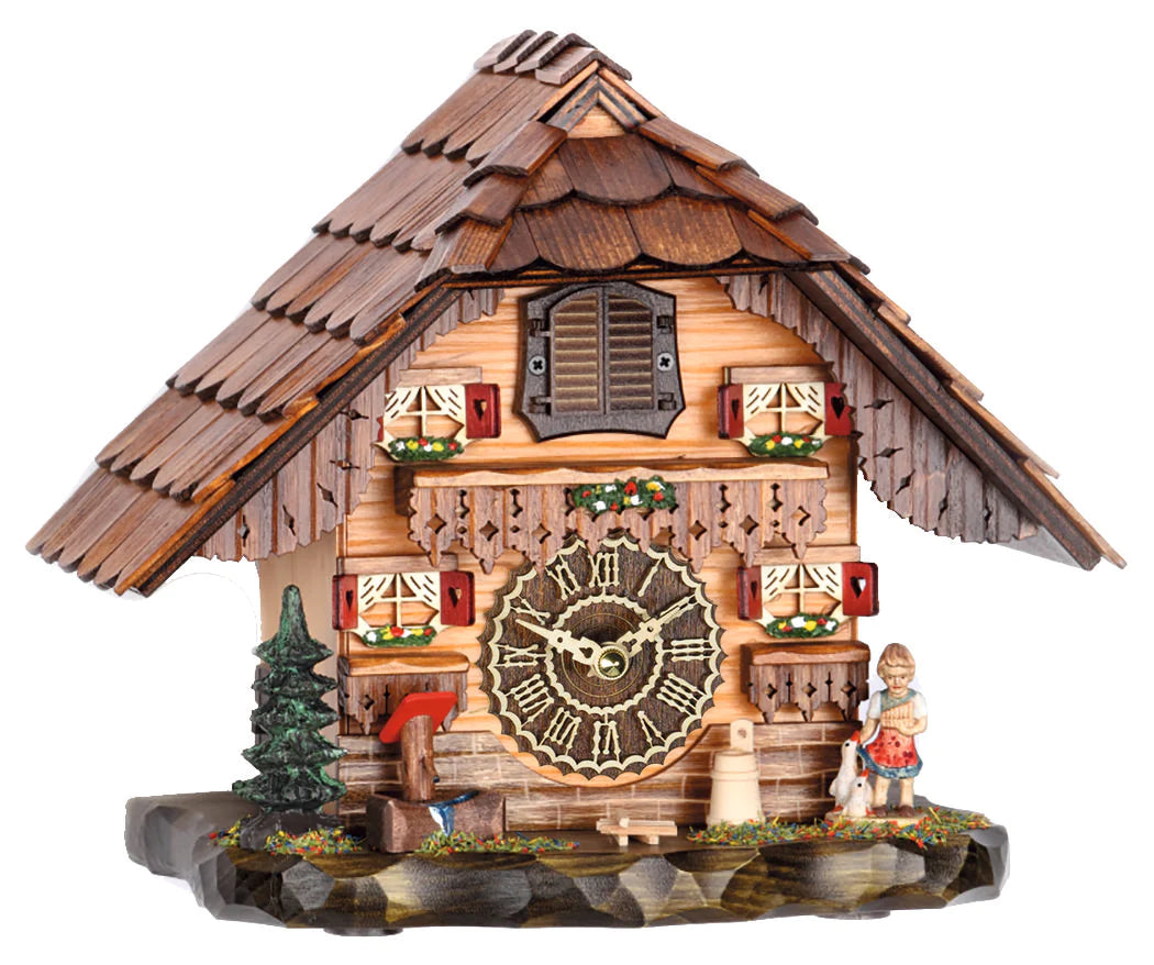Hermle PETRA Black Forest Carved Cuckoo Clock Model 89000