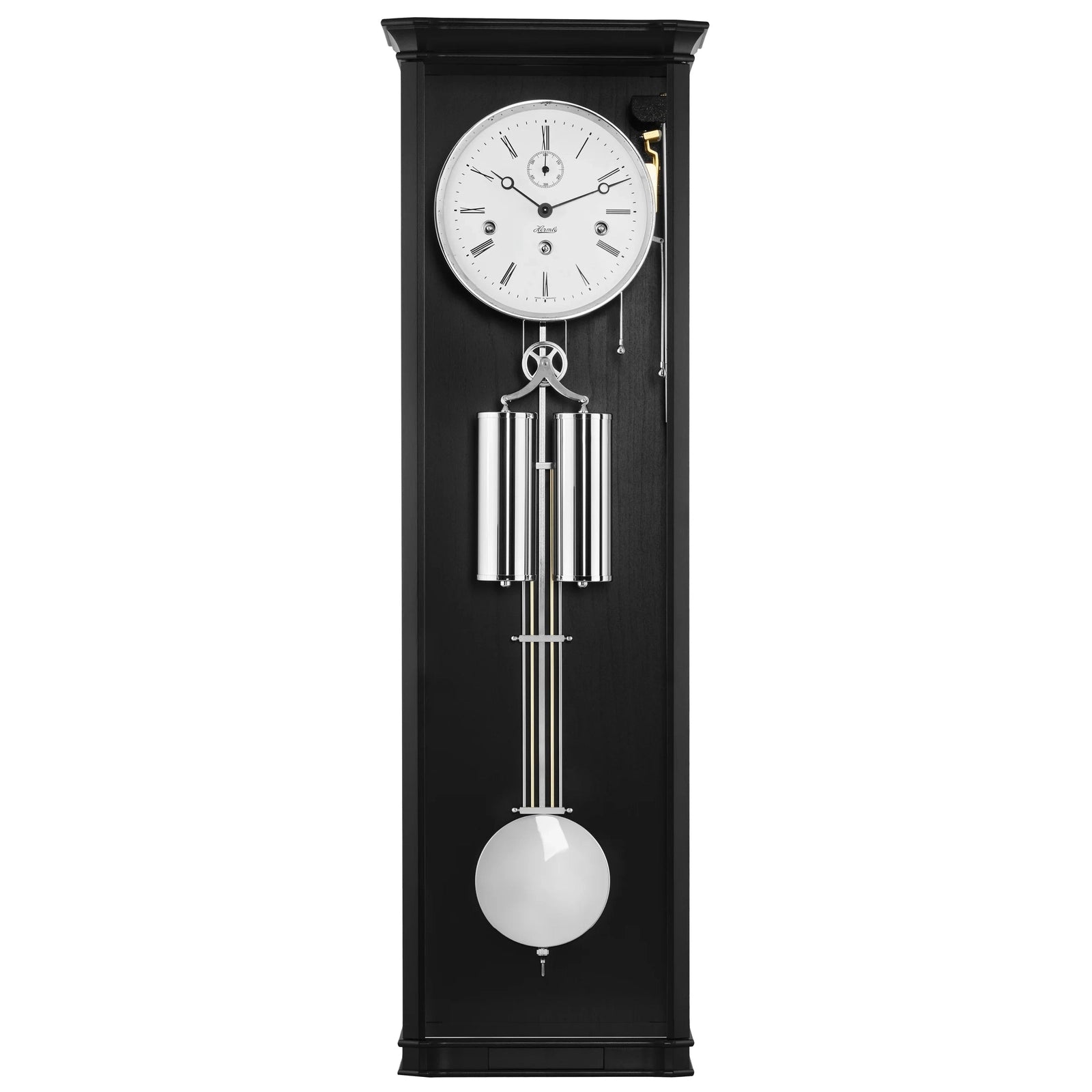 Hermle WILLIAM Mechanical Regulator Wall Clock 71008160351, Light Cherry