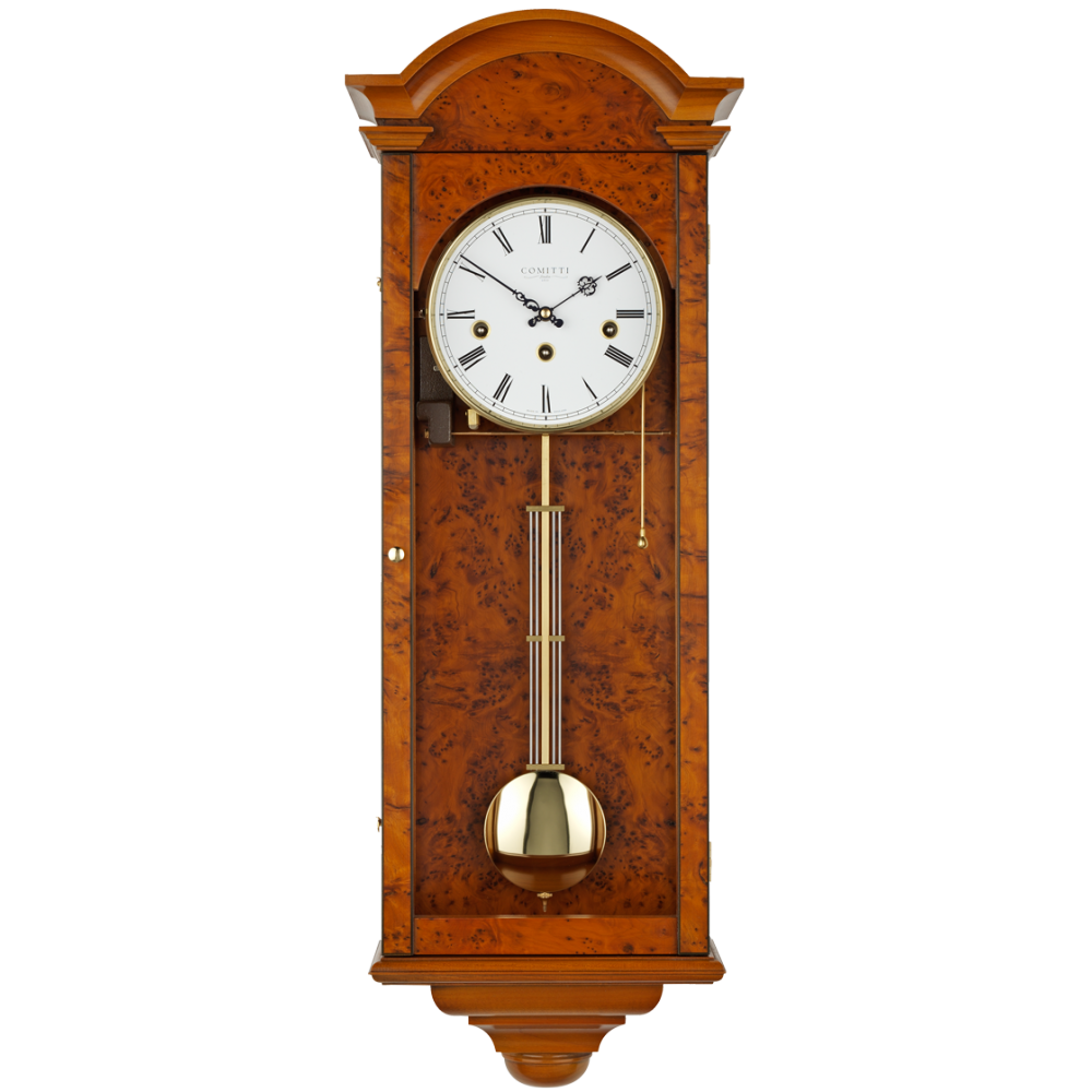 Comitti of London, The Oxford Wall Clock, Yew, C3461CH