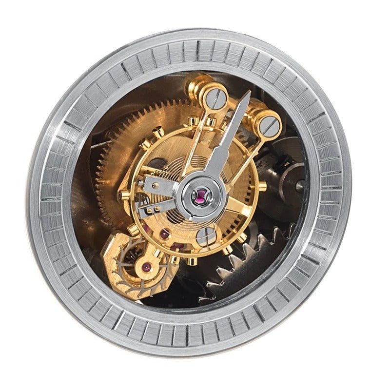 Close-up of the Hermle Hampton mechanical movement
