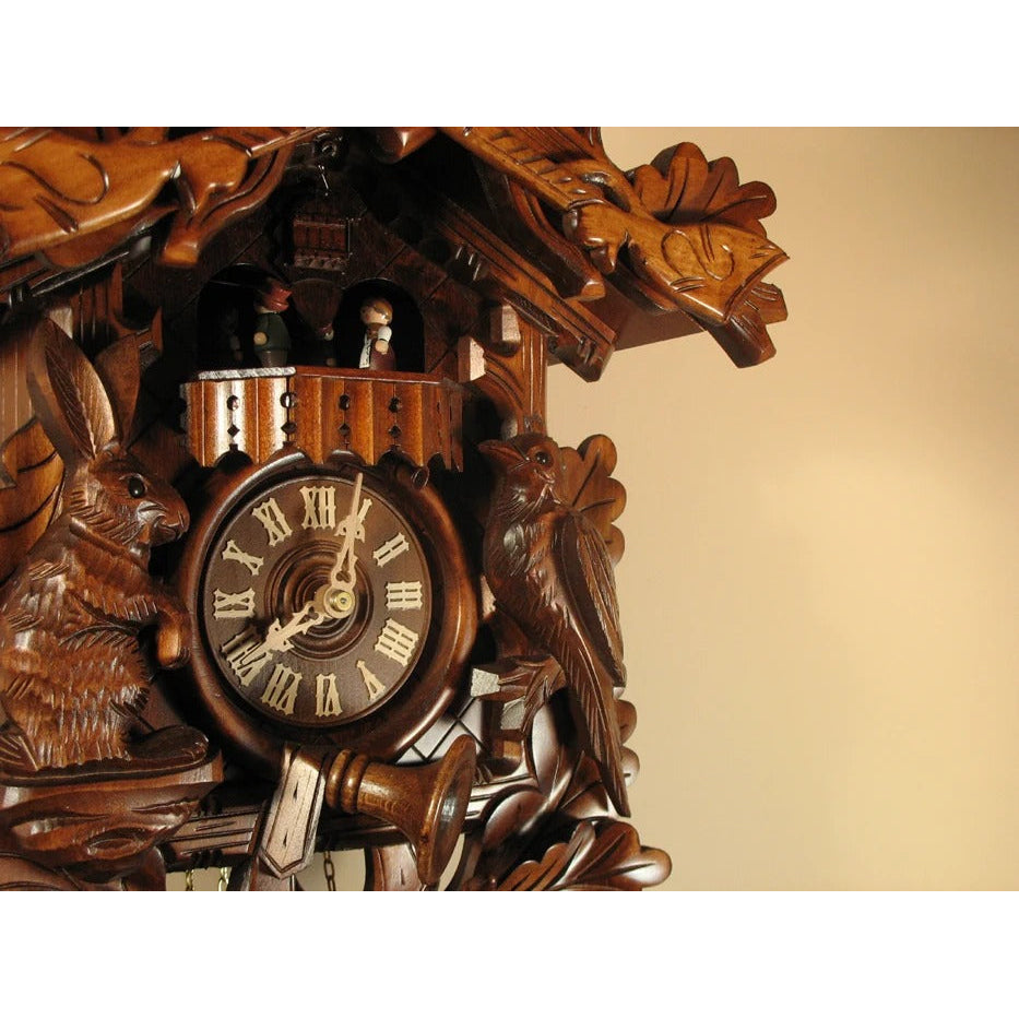 Rombach & Haas (Romba) BEFORE THE HUNT Model 8330, 8-Day Black Forest Cuckoo Clock