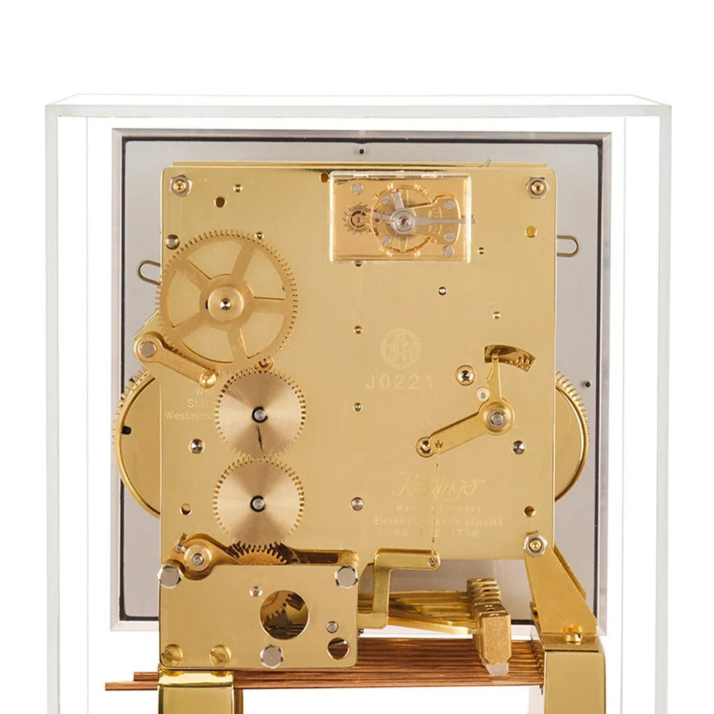 Comitti Stratford c4527tchbr Table Clock, Brass & Makassar