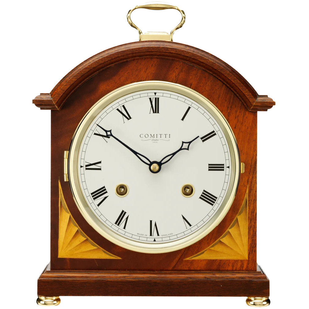Comitti The Regency Break Arch - Bell Strike Table Clock, Mahogany, C4004S
