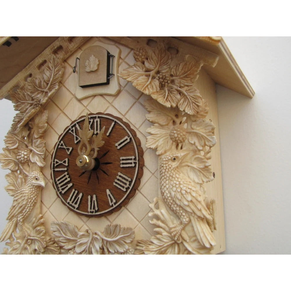 Sternreiter Black Forest Mechanical Cuckoo Clock #8226N, Carved Bone