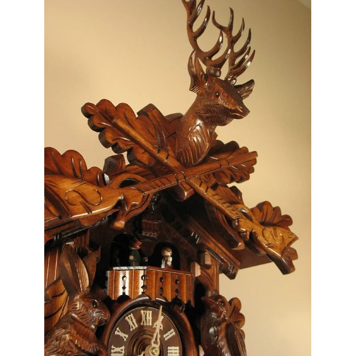 Rombach & Haas (Romba) BEFORE THE HUNT Model 8330, 8-Day Black Forest Cuckoo Clock