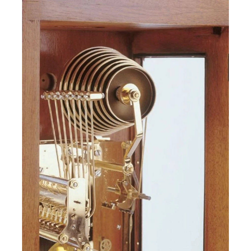 Comitti The Queen Anne - Triple chime 9 bell Table Clock, Burr Walnut, C4112TCH