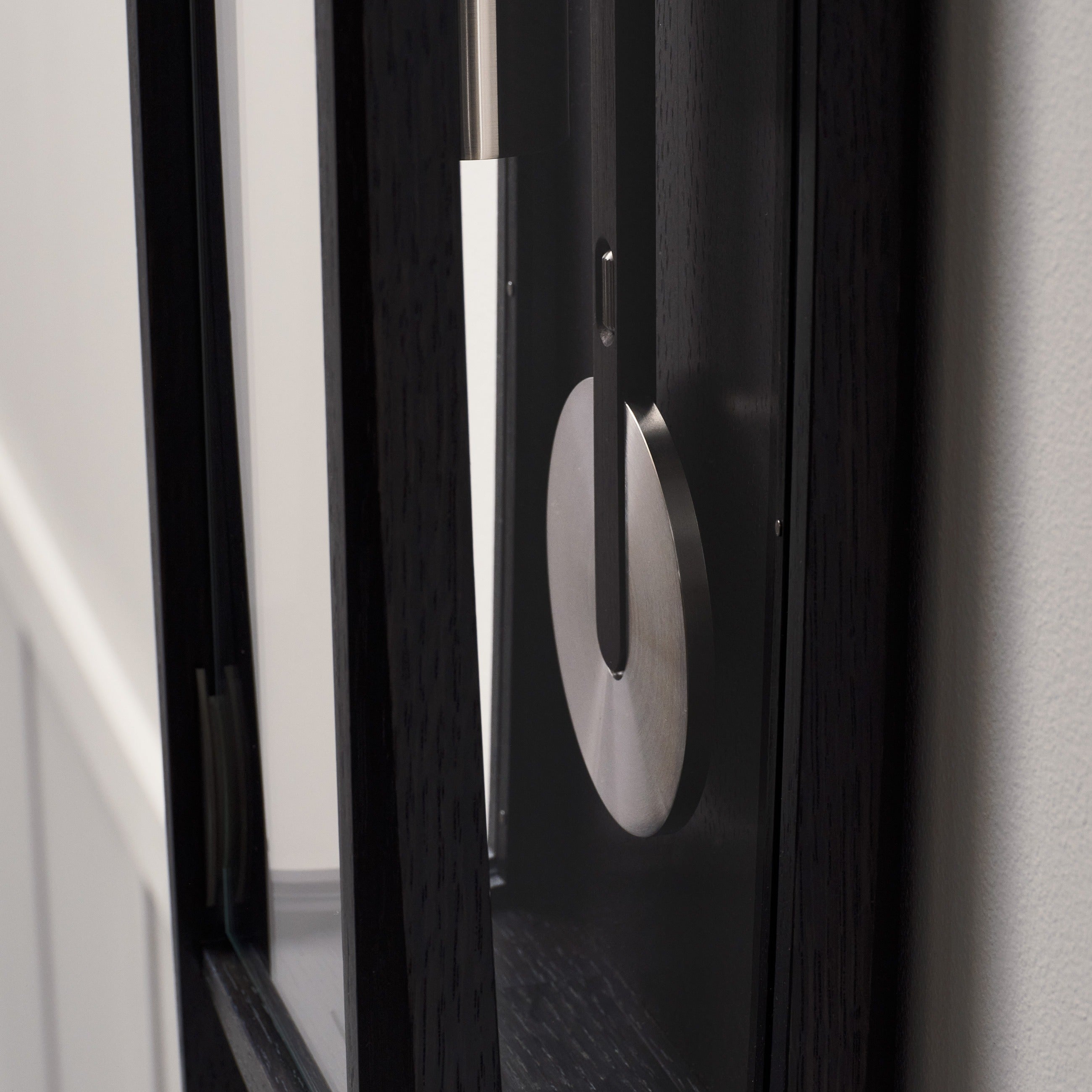 Comitti of London, THE FROXFIELD Wall Clock in Black Oak, c3815tp