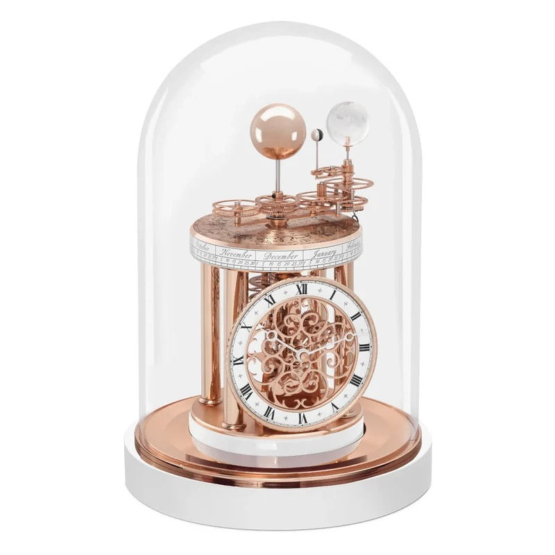 Hermle ASTROLABIUM Quartz Table Clock 22850002987 Rose Gold