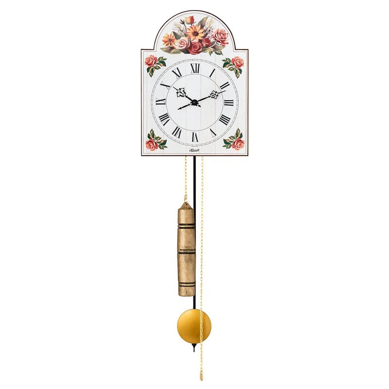 Hermle Giselle Mechanical Wall Clock Floral Design, 61026000711