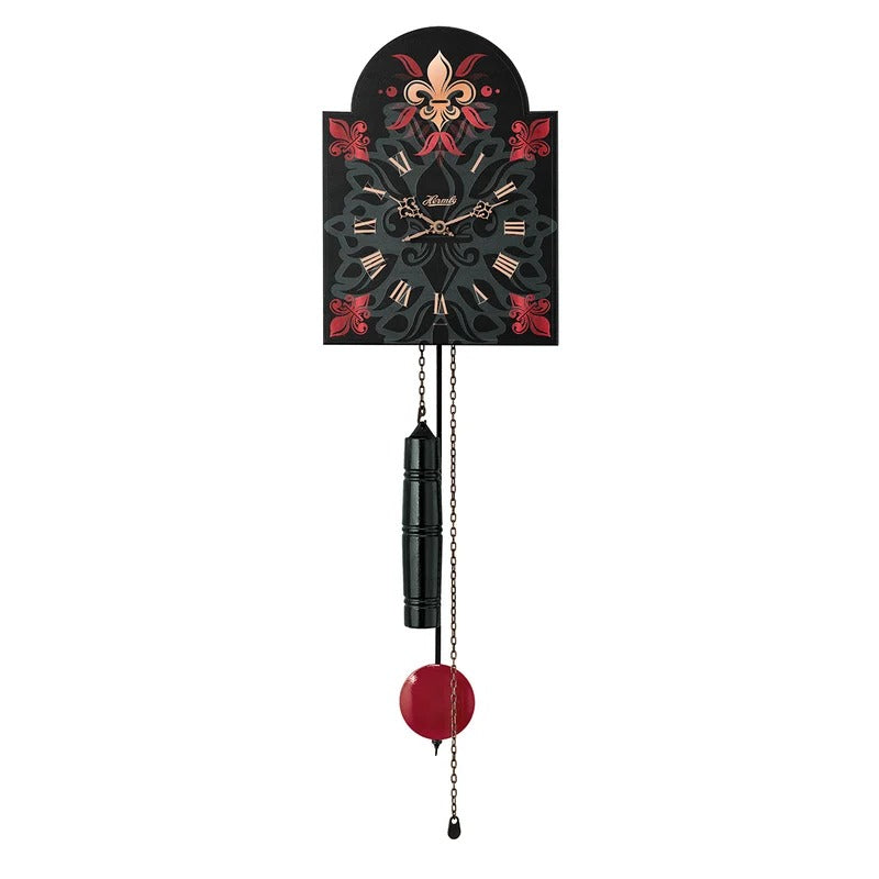 Hermle VERONICA Mechanical Wall Clock Floral Design, 61025000711