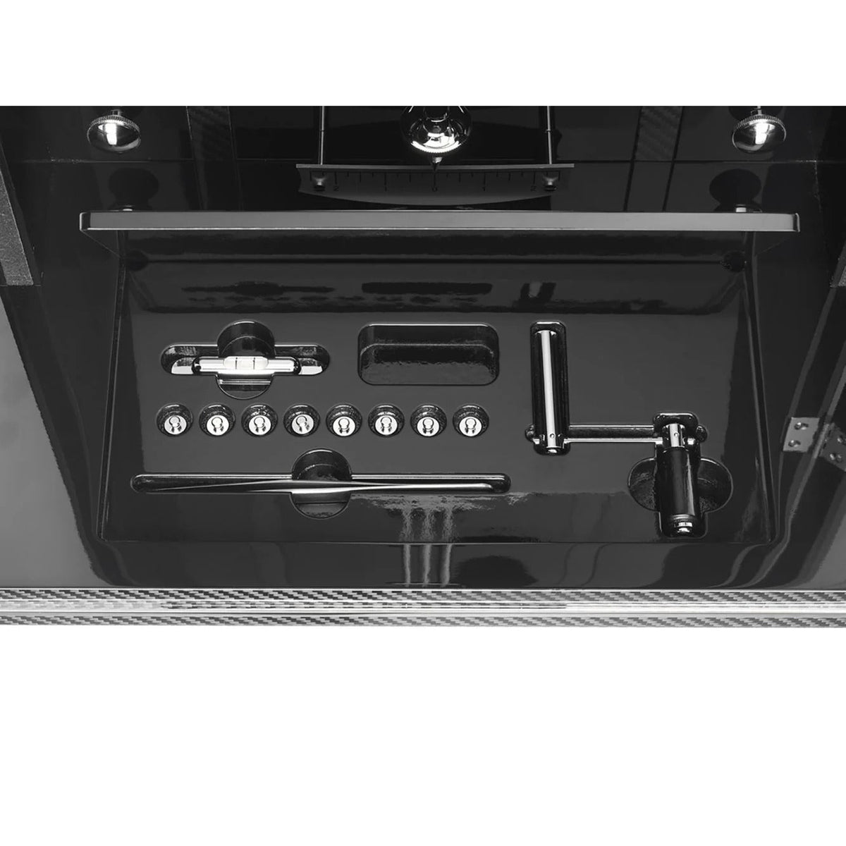 Comitti of London, THE ROYAL GREENWICH Regulator Wall CLock in Black Lacquer and Carbon Fibre, s3603s