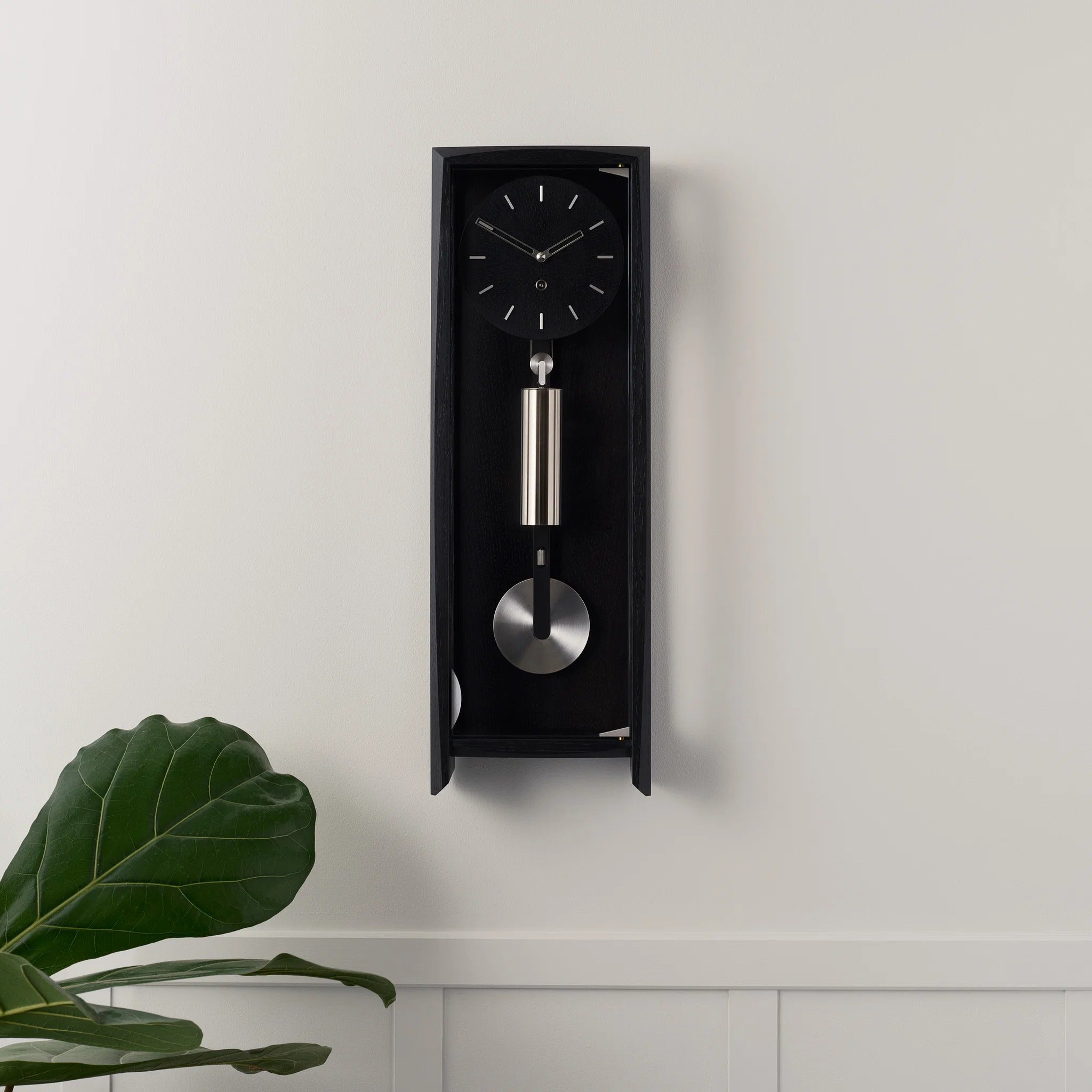 Comitti of London, THE FROXFIELD Wall Clock in Black Oak, c3815tp