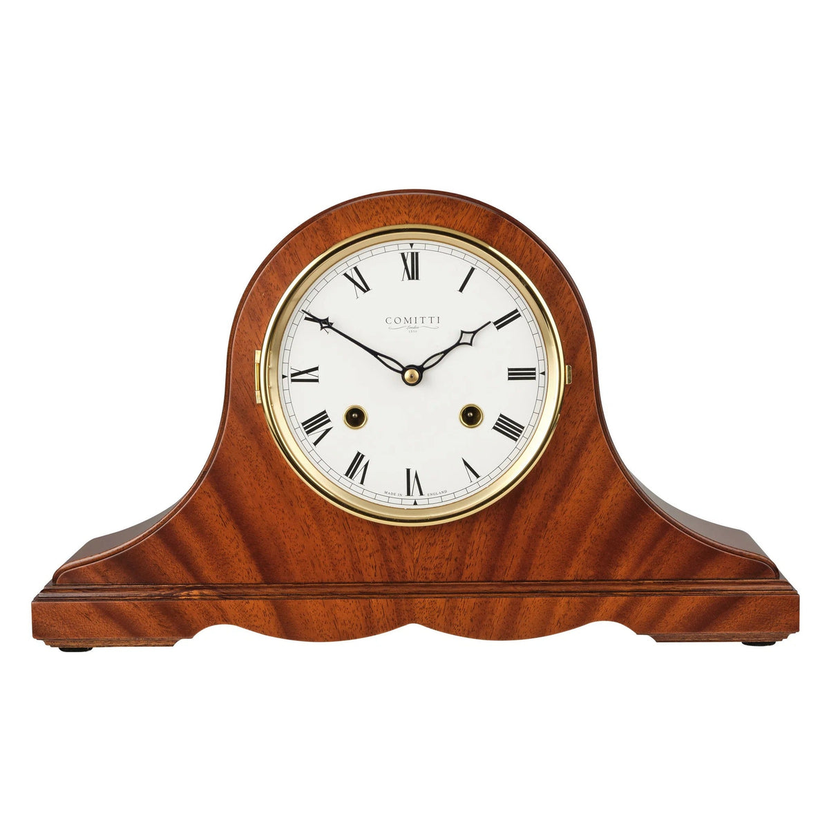 Comitti The Regency Napoleon - Bell Strike Table Clock, Mahogany, C4119S