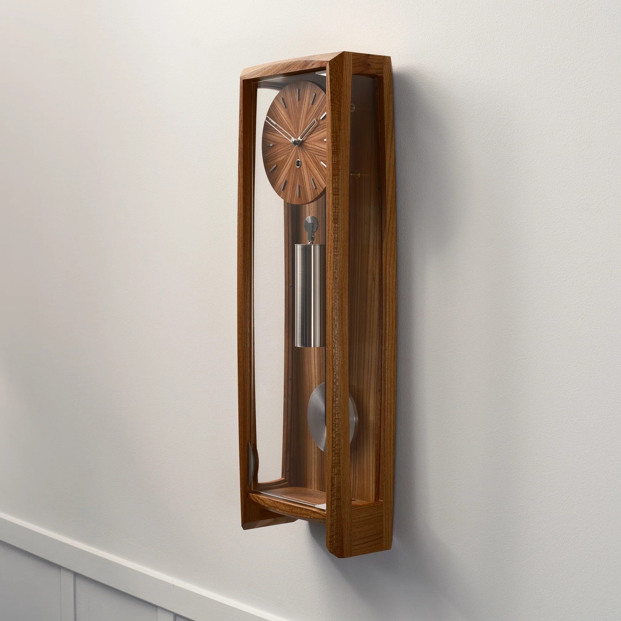 Comitti of London, THE FROXFIELD Wall Clock in Elm, c3715tp