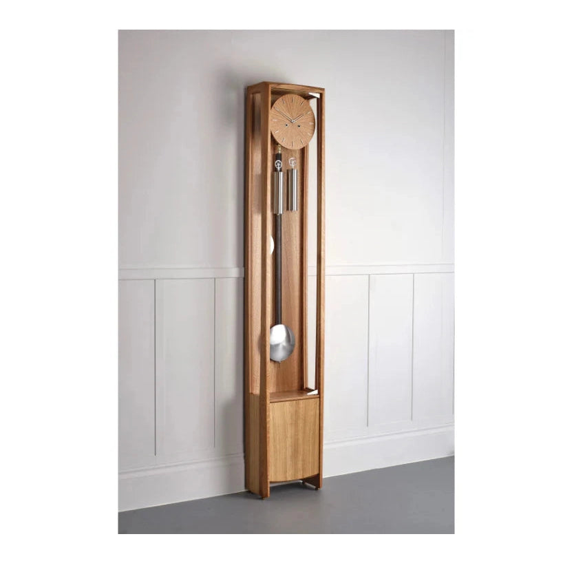 Comitti of London, Froxfield Floor Clock in Natural Oak, C1815S