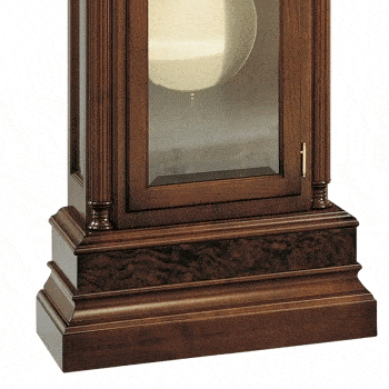 Kieninger 0117-82-01 Grandfather Clock, Triple Chimes, 12 Rod Gong, Walnut