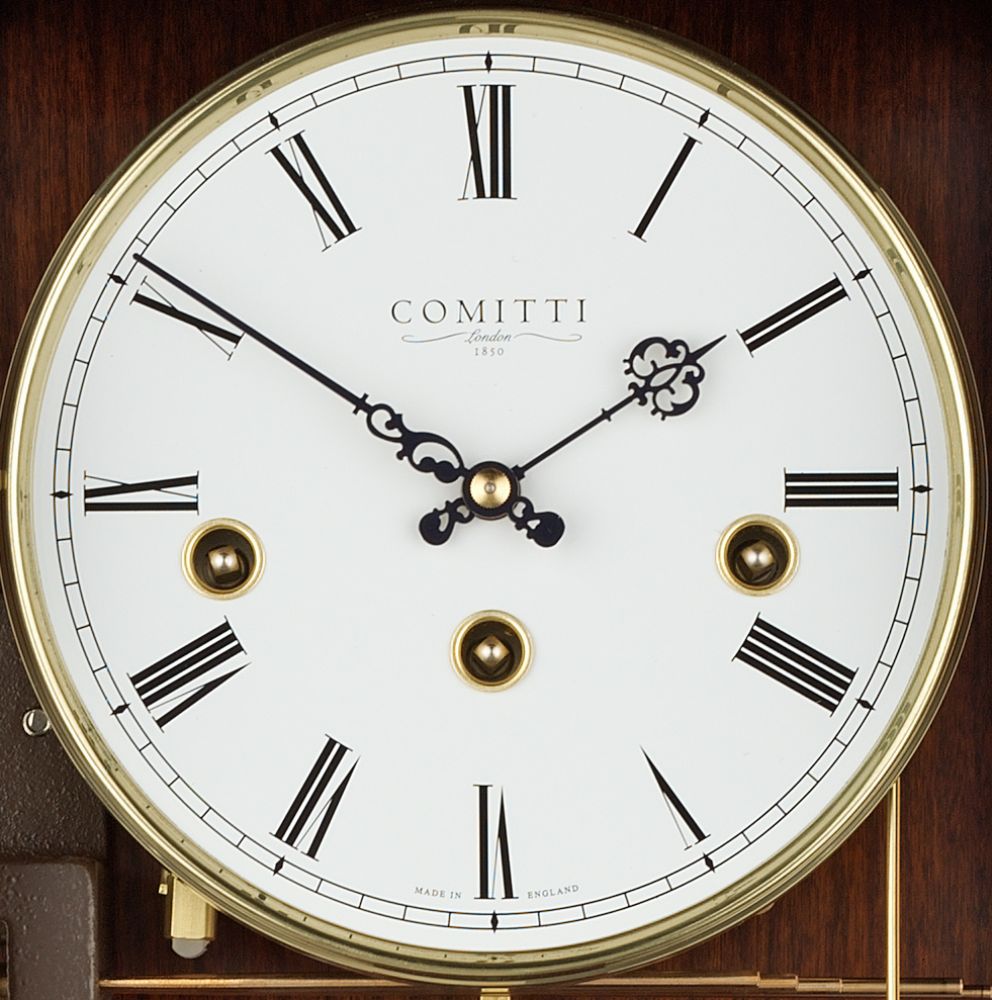 Comitti of London, The Essex Wall Clock, Mahogany, C3060CH