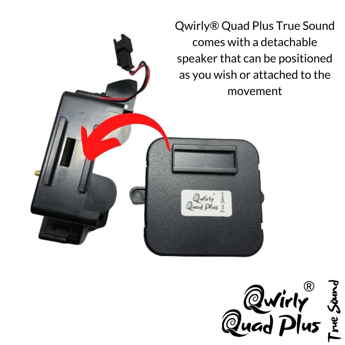 Quad Plus, True Tone Quartz Clock Movement Three Shaft Sizes, Replaces Hermle 2114, 2115