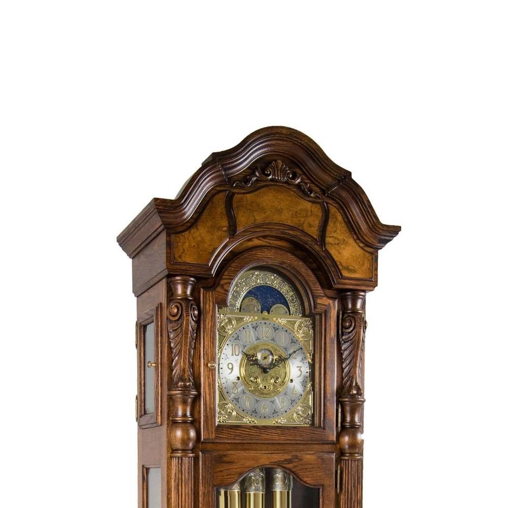 Hermle ANSTEAD Triple Chime Grandfather Clock in Cherry or Dark Oak