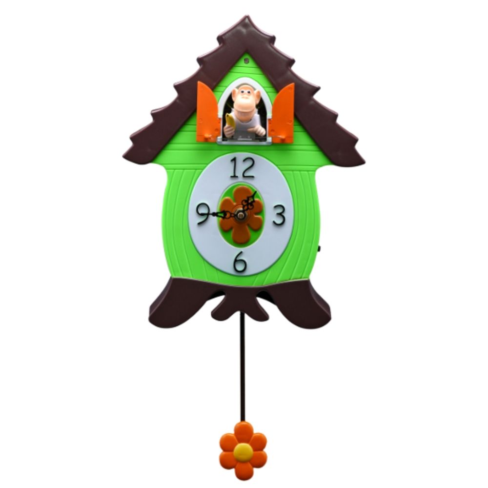 OranguCoo, Monkey CooClock by HeadsUp, Xanadoo, Animated Animal Character Quartz Cuckoo Clock,