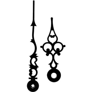 Accessories - Clock Hands- Black Filigree For Hermle Mechanical Movements  E215-07010, 3 Inches