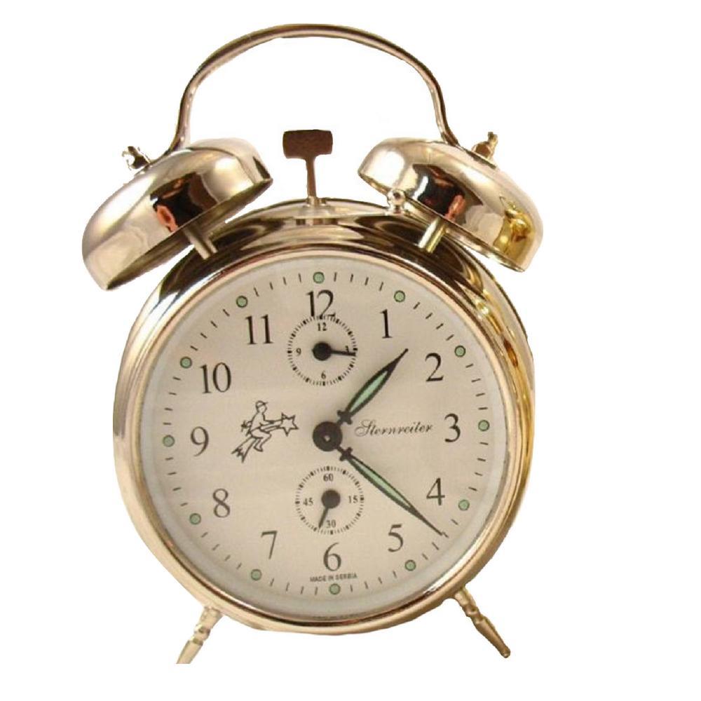 Alarm Clock - Sternreiter Double-Bell Alarm Clock MM 111 602 20, Nickel