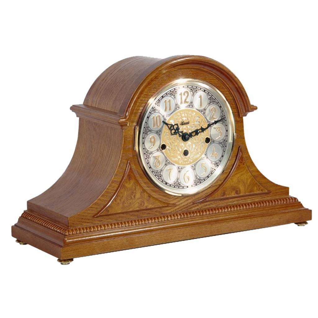 Classic Mantel Clocks - Hermle AMELIA Mechanical Mantel Clock 21130I90340, Light Oak