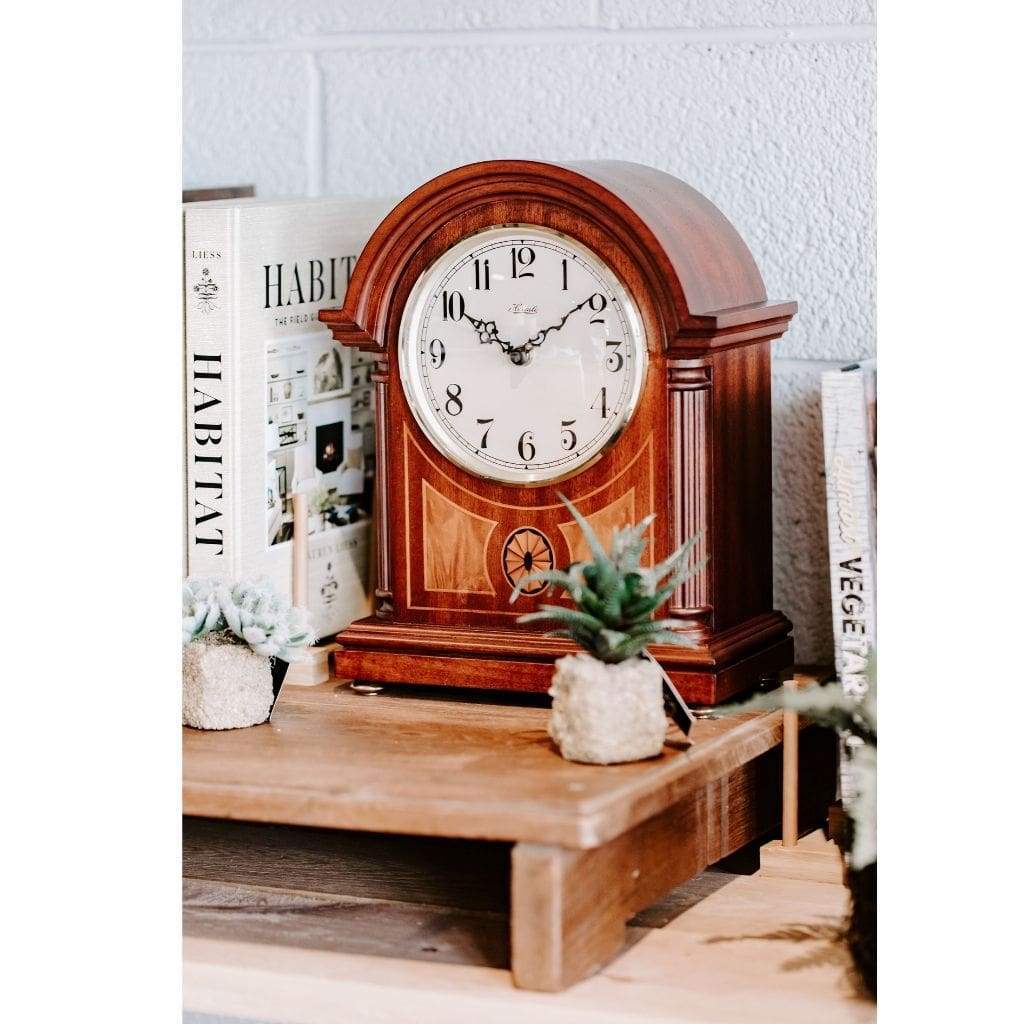 Classic Mantel Clocks - Hermle CLEARBROOK Quartz Mantel Clock #2287707Q, Mahagony