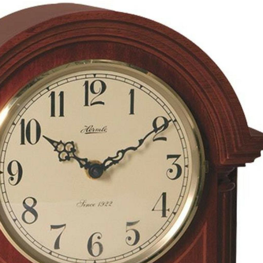 Classic Mantel Clocks - Hermle CLEARBROOK Quartz Mantel Clock #2287707Q, Mahagony
