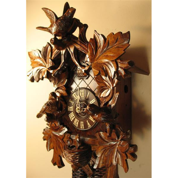 Romba Carved Birds and Vines 8-Day Mechanical, Model 8233