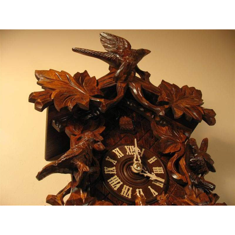 Romba Carved Birds and Vines 8-Day Mechanical, Model 8233