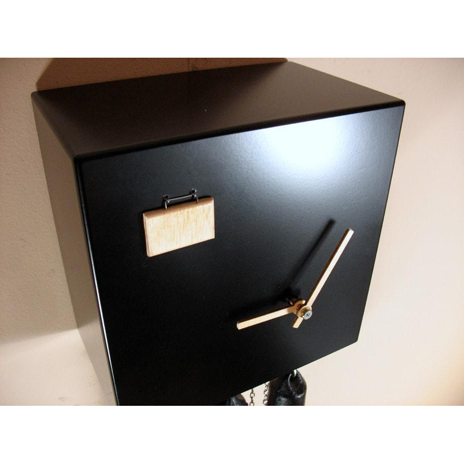 For shipment: Romba Cubus CU34-2N Modern Black Forest Cuckoo Clock, 3rd Generation Rombach & Haas