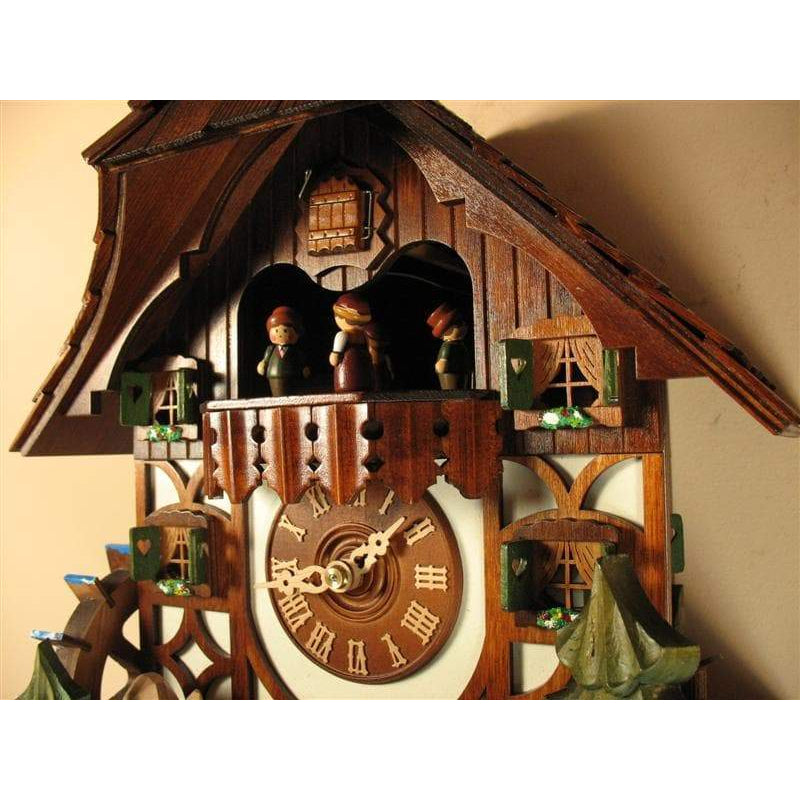 Rombach & Haas (Romba) JUMPING DEER Model 1386 1-Day Black Forest Cuckoo Clock with Animated Figures