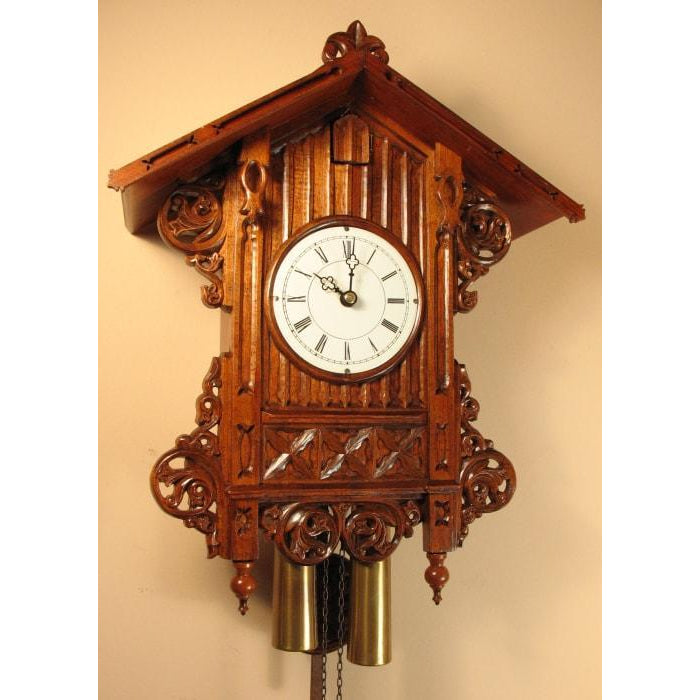 Rombach & Haas BEHA Bahnhäusle 8-Day Black Forest Cuckoo Clock, Enamel and Brass, #3406