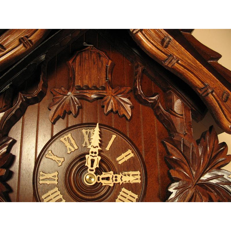 Rombach & Haas (Romba) HOOTING OWL Model 8245, 8-Day, Intricately Carved
