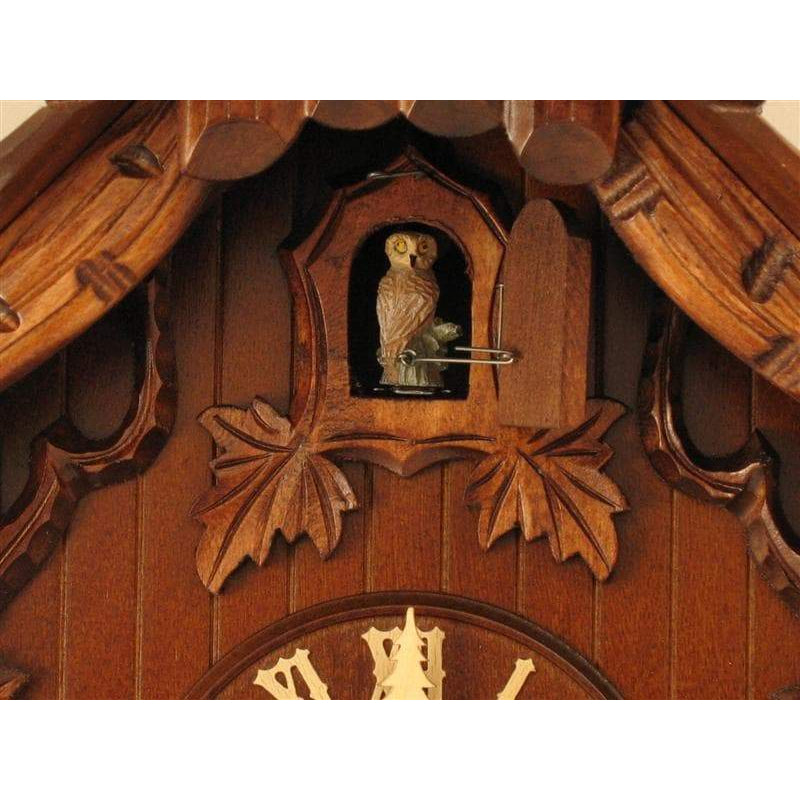 Rombach & Haas (Romba) HOOTING OWL Model 8245, 8-Day, Intricately Carved