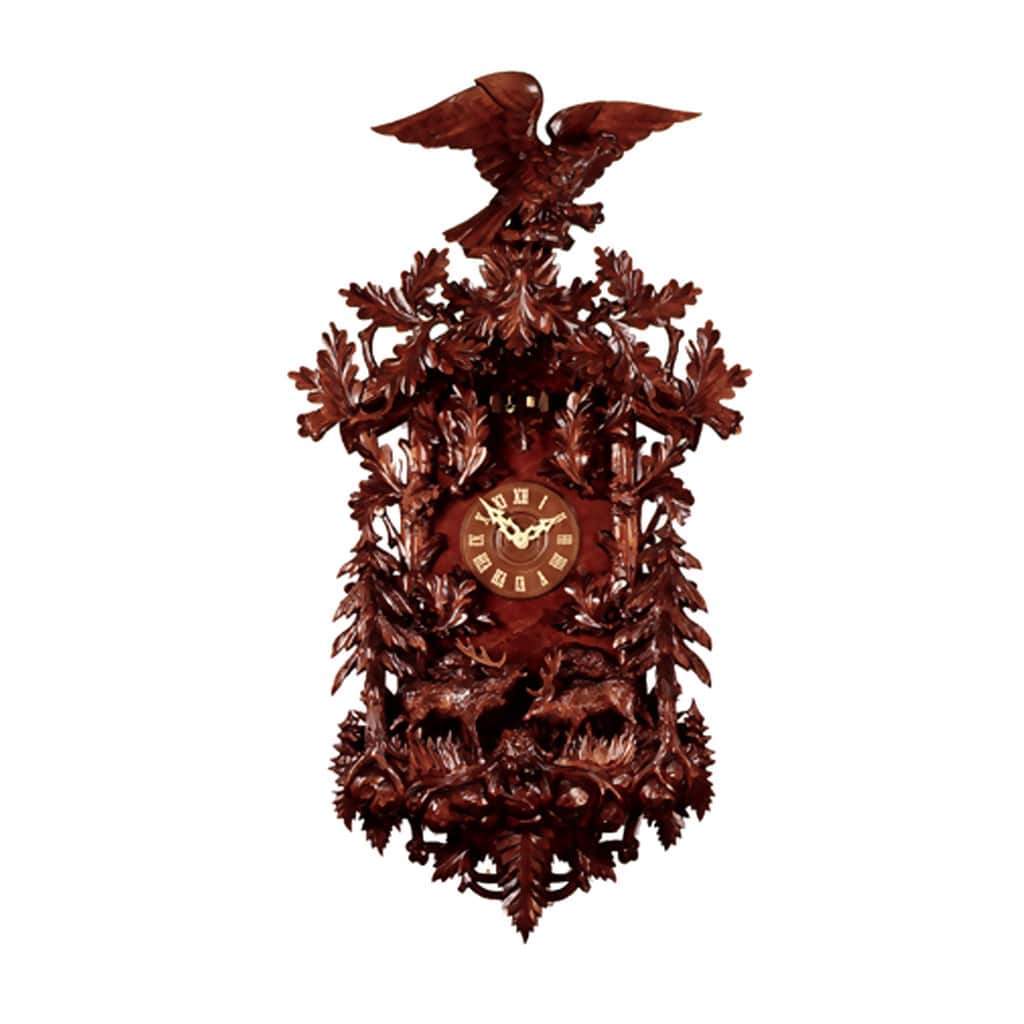 Cuckoo Clock - Rombach & Haas (Romba) Model 8399 FOREST SCENE Grand Cuckoo Clock, Black Forest Masterpiece Of Impressive Presence