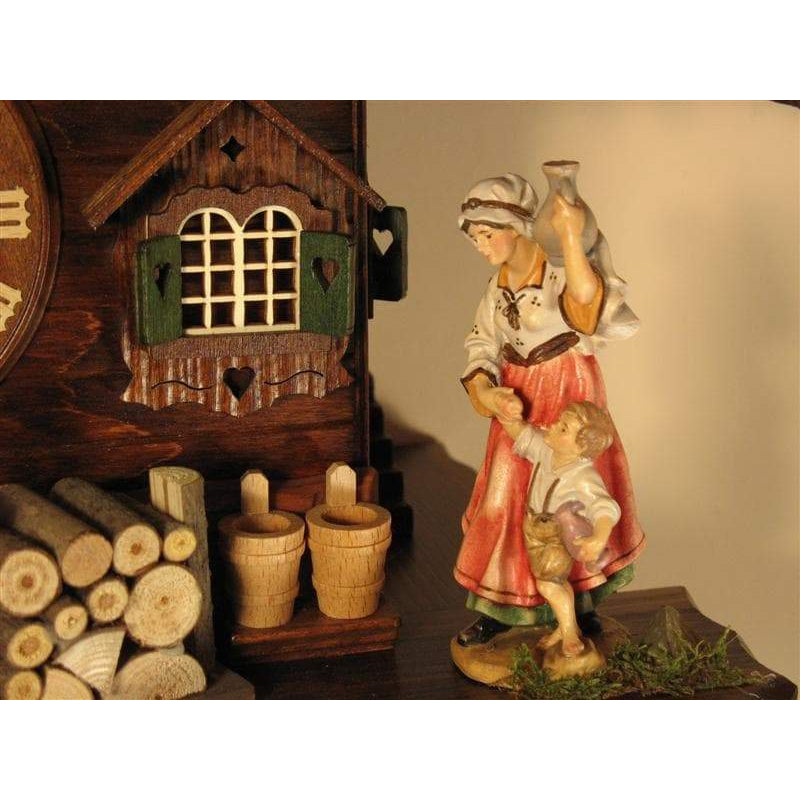 Rombach & Haas (Romba) WATERGIRL Model 8363, 8-Day Black Forest Musical Cuckoo Clock with Animated, Intricately Carved Figures