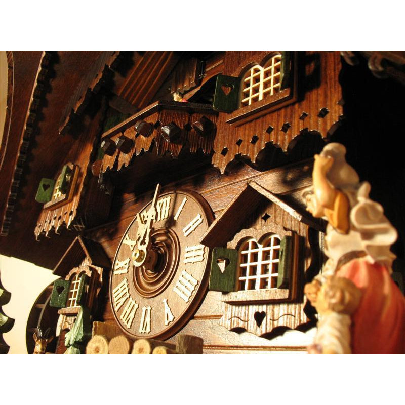 Rombach & Haas (Romba) WATERGIRL Model 8363, 8-Day Black Forest Musical Cuckoo Clock with Animated, Intricately Carved Figures