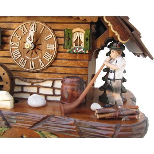 Cuckoo Clock - Sternreiter Alpenhorn Black Forest Mechanical Cuckoo Clock #1317