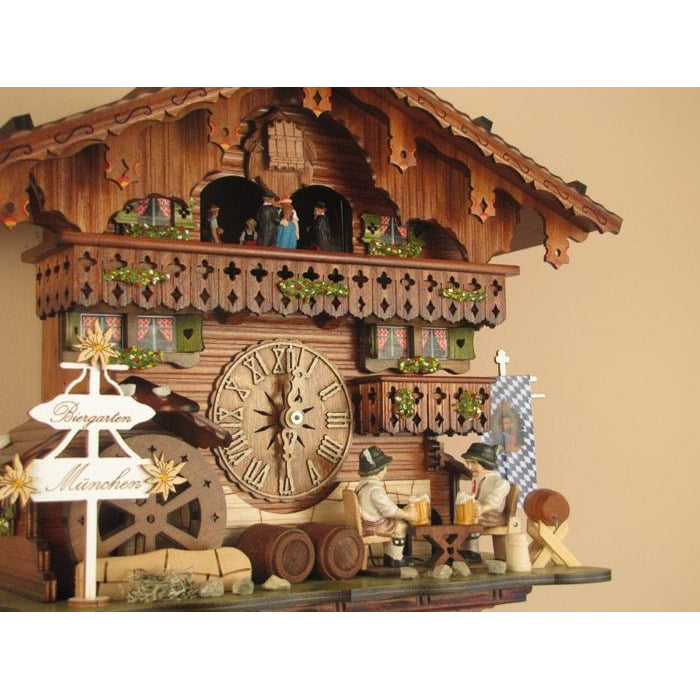 Sternreiter Bavarian Chalet Black Forest Mechanical Cuckoo Clock #8389