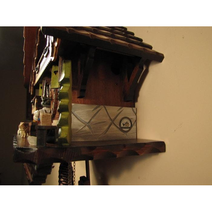 Sternreiter Beer Drinker Black Forest Mechanical Cuckoo Clock #1319 with Animated Waterwheel and Animated Beer Drinker