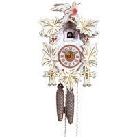 Sternreiter Bird and Leaf Black Forest Mechanical Cuckoo Clock #1200W