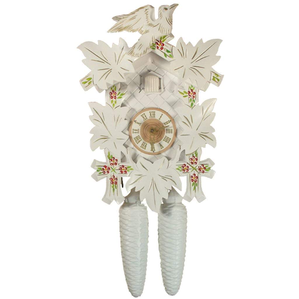 Cuckoo Clock - Sternreiter Bird And Leaf Black Forest Mechanical Cuckoo Clock #8200W