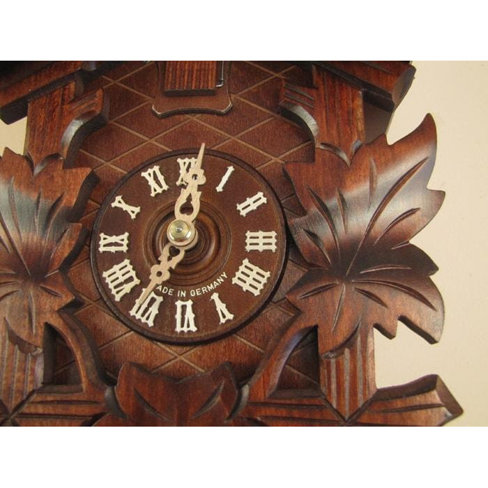 Sternreiter Bird and Leaf Black Forest Mechanical Cuckoo Clock #8202S
