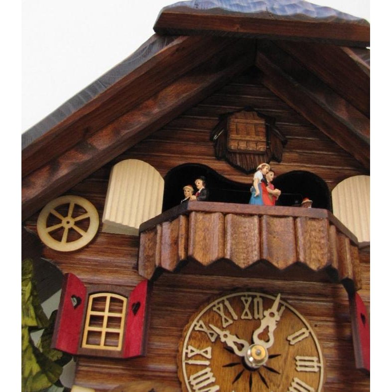 Sternreiter Woodchopper Black Forest Mechanical Chalet Cuckoo Clock #1315 with Animated Woodchopper and Dancers