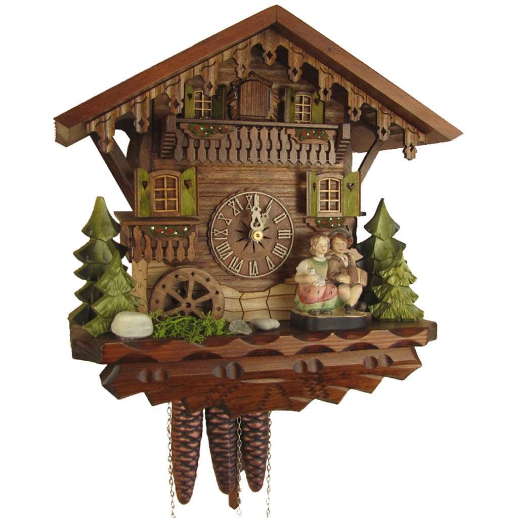 Cuckoo Clock - Sternreiter Kissing Couple Black Forest Mechanical Cuckoo Clock #1392