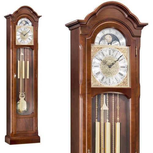Floor Clock / Grandfather Clock - Kieninger 0143-23-01 Floor Clock, Westminster Chimes, 8-Day, Walnut