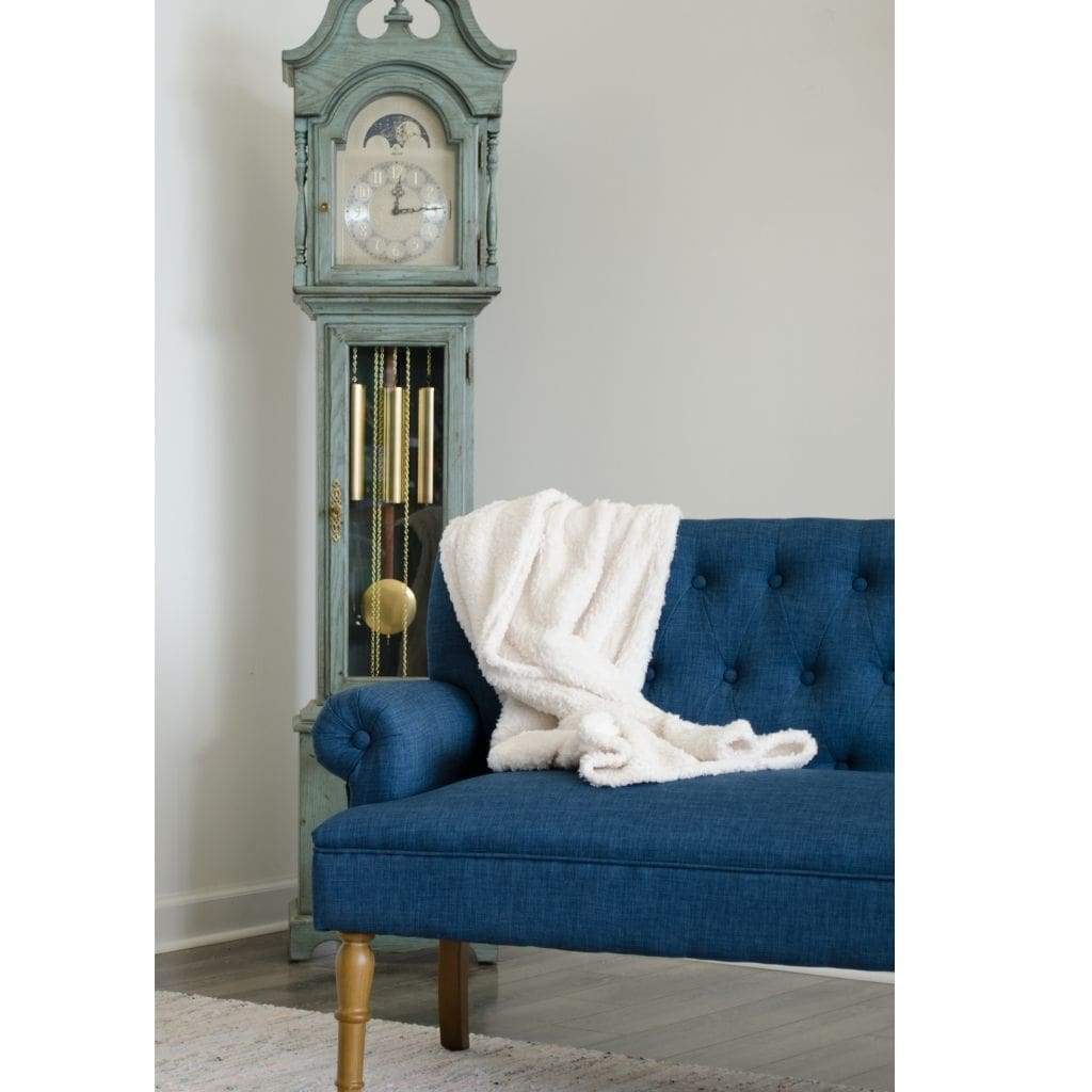 Grandfather Clock - Hermle ALEXANDRIA Grandmother Clock 010890LB0451, Antique Light Blue